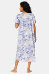 Naiduhall Cotton Full Length Nightdress - Violet — thumbnail 4