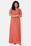 Naiduhall Cotton Full Length Nightdress - Pink — thumbnail 1