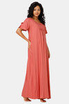 Naiduhall Cotton Full Length Nightdress - Pink — thumbnail 3