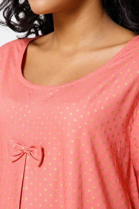 Naiduhall Cotton Full Length Nightdress - Pink — image 7