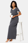 Naiduhall Cotton Full Length Nightdress - Grey — thumbnail 5