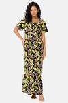Naiduhall Cotton Mid Length Nightdress - Black — thumbnail 1