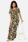 Naiduhall Cotton Mid Length Nightdress - Black — thumbnail 5