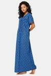 Naiduhall Cotton Full Length Nightdress - Blue — thumbnail 2