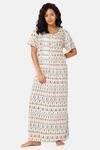 Naiduhall Cotton Full Length Nightdress - White — thumbnail 1