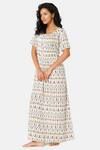 Naiduhall Cotton Full Length Nightdress - White — thumbnail 2