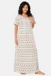 Naiduhall Cotton Full Length Nightdress - White — thumbnail 3