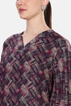 Naidu Hall Cotton Full Length Nightdress - Purple — thumbnail 5
