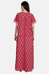 Naidu Hall Cotton Full Length Nightdress - Pink — thumbnail 2