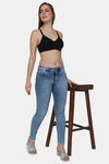 Intimacy Single Layered Non Wired 3/4th Coverage T-Shirt Bra - Black — thumbnail 5