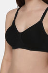 Intimacy Single Layered Non Wired 3/4th Coverage T-Shirt Bra - Black — thumbnail 6