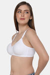 Intimacy Single Layered Non Wired 3/4th Coverage T-Shirt Bra - White — thumbnail 3