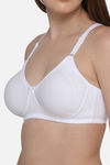 Intimacy Single Layered Non Wired 3/4th Coverage T-Shirt Bra - White — thumbnail 5