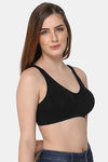 Intimacy Single Layered Non Wired 3/4th Coverage T-Shirt Bra - Black — thumbnail 2