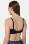 Intimacy Single Layered Non Wired 3/4th Coverage T-Shirt Bra - Black — thumbnail 4