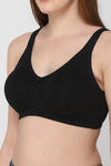 Intimacy Single Layered Non Wired 3/4th Coverage T-Shirt Bra - Black — thumbnail 6
