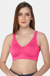 Intimacy Single Layered Non Wired 3/4th Coverage T-Shirt Bra - Fuchsia — thumbnail 1