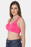 Intimacy Single Layered Non Wired 3/4th Coverage T-Shirt Bra - Fuchsia — thumbnail 2