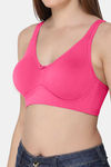 Intimacy Single Layered Non Wired 3/4th Coverage T-Shirt Bra - Fuchsia — thumbnail 6