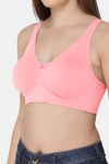 Intimacy Single Layered Non Wired 3/4th Coverage T-Shirt Bra - Pink — thumbnail 6