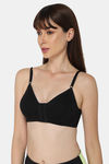 Intimacy Double Layered Non Wired Medium Coverage T-Shirt Bra - Black — thumbnail 3