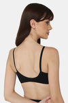 Intimacy Double Layered Non Wired Medium Coverage T-Shirt Bra - Black — thumbnail 4