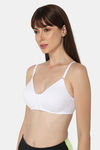 Intimacy Double Layered Non Wired Medium Coverage T-Shirt Bra - White — thumbnail 3