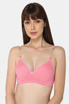 Intimacy Padded Non Wired Medium Coverage T-Shirt Bra - Pink — thumbnail 1