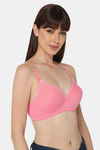 Intimacy Padded Non Wired Medium Coverage T-Shirt Bra - Pink — thumbnail 2