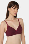 Intimacy Padded Non Wired Medium Coverage T-Shirt Bra - Wine — thumbnail 2