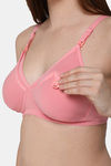 Intimacy Single Layered Non Wired Medium Coverage Maternity / Nursing Bra - Pink — thumbnail 6