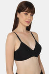 Intimacy Padded Non Wired Medium Coverage T-Shirt Bra - Black — thumbnail 2