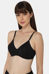 Intimacy Padded Non Wired Medium Coverage T-Shirt Bra - Black — thumbnail 3