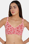 Intimacy Double Layered Non Wired Full Coverage T-Shirt Bra - Pink Print — thumbnail 1