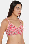 Intimacy Double Layered Non Wired Full Coverage T-Shirt Bra - Pink Print — thumbnail 2