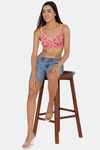 Intimacy Double Layered Non Wired Full Coverage T-Shirt Bra - Pink Print — thumbnail 5