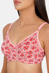 Intimacy Double Layered Non Wired Full Coverage T-Shirt Bra - Pink Print — thumbnail 7