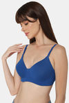 Intimacy Padded Non Wired Medium Coverage T-Shirt Bra - Blue — thumbnail 3