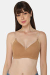Intimacy Padded Non Wired Medium Coverage T-Shirt Bra - Dark Skin — thumbnail 1