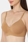 Intimacy Padded Non Wired Medium Coverage T-Shirt Bra - Dark Skin — thumbnail 6