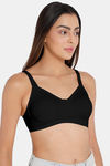 Intimacy Double Layered Non Wired Medium Coverage T-Shirt Bra - Black — thumbnail 2