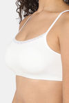 Intimacy Double Layered Non Wired Full Coverage Cami Bra - White — thumbnail 7