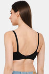 Intimacy Double Layered Non Wired 3/4th Coverage Maternity T-Shirt Bra - Black — thumbnail 4