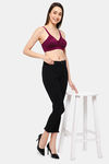 Intimacy Double Layered Non Wired Full Coverage T-Shirt Bra - Wine — thumbnail 5