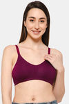 Intimacy Double Layered Non Wired Full Coverage T-Shirt Bra - Wine — thumbnail 1