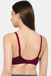 Intimacy Double Layered Non Wired Full Coverage T-Shirt Bra - Wine — thumbnail 4