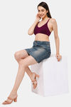 Intimacy Double Layered Non Wired Full Coverage T-Shirt Bra - Wine — thumbnail 5
