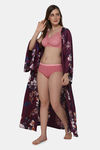 Intimacy Double Layered Non Wired Full Coverage Lace Bra - Rose — thumbnail 6