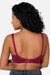 Intimacy Double Layered Non Wired Full Coverage T-Shirt Bra - Wine — thumbnail 2