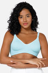 Intimacy Double Layered Non Wired Full Coverage T-Shirt Bra - Aqua — thumbnail 1